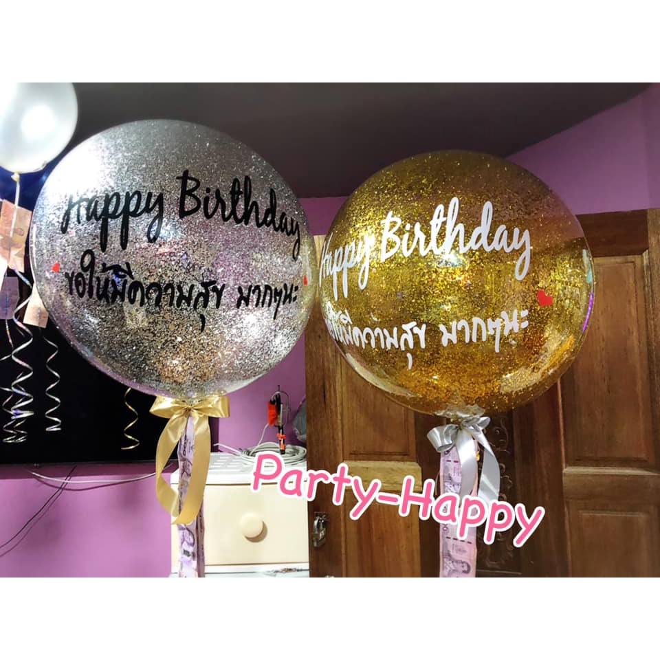 พร้อมส่งจากไทย กลิตเตอร์ละเอียด ใส่ลูกโป่ง ใส่บับเบิ้ล รูปที่ 8
