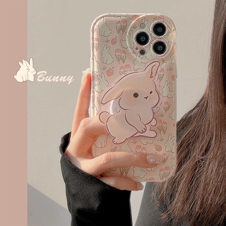 เคสโทรศัพท์มือถือ กันกระแทกสี่มุม ลายกระต่าย สําหรับ iPhone 14 14pro 14max 14prm 13 13pro 13prm 11 7Plus 8Plus Xr XS Max 12 Pro Max