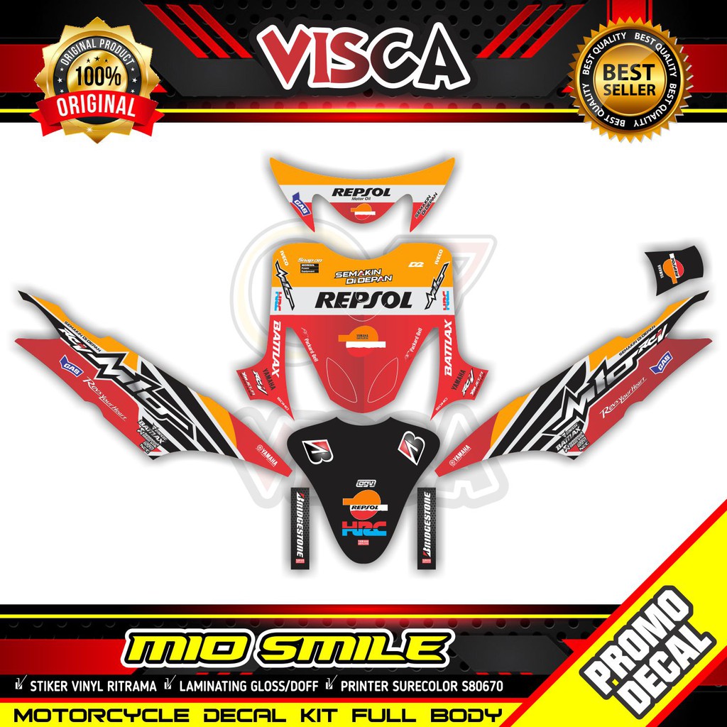 รูปลอก Mio Smile Full Body Sticker Mio Smile Full Body Repsol