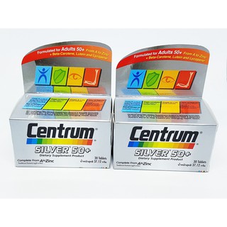 [โคด BAMD ส่วนลด 130 ฿ ]  Centrum Silver 50+ จำนวน 30 เม็ด