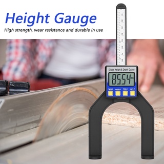 Industrial Shop 0-80mm Digital Precision Height Aperture Depth Gauge Ruler with Magnetic Feet Base