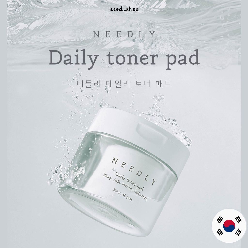 [needly] Needly Daily Toner Pad (60 แผ่น) แผ่นผิวหน้าขัดผิวด้วย BHA & PHA