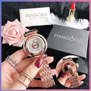 Pandora นาฬิกาข้อมือลําลอง หมุนได้ สไตล์นักธุรกิจ สําหรับผู้หญิง