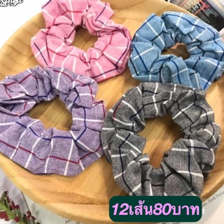 โดนัทมัดผม12cm12ขิ้นคละสี80บาท