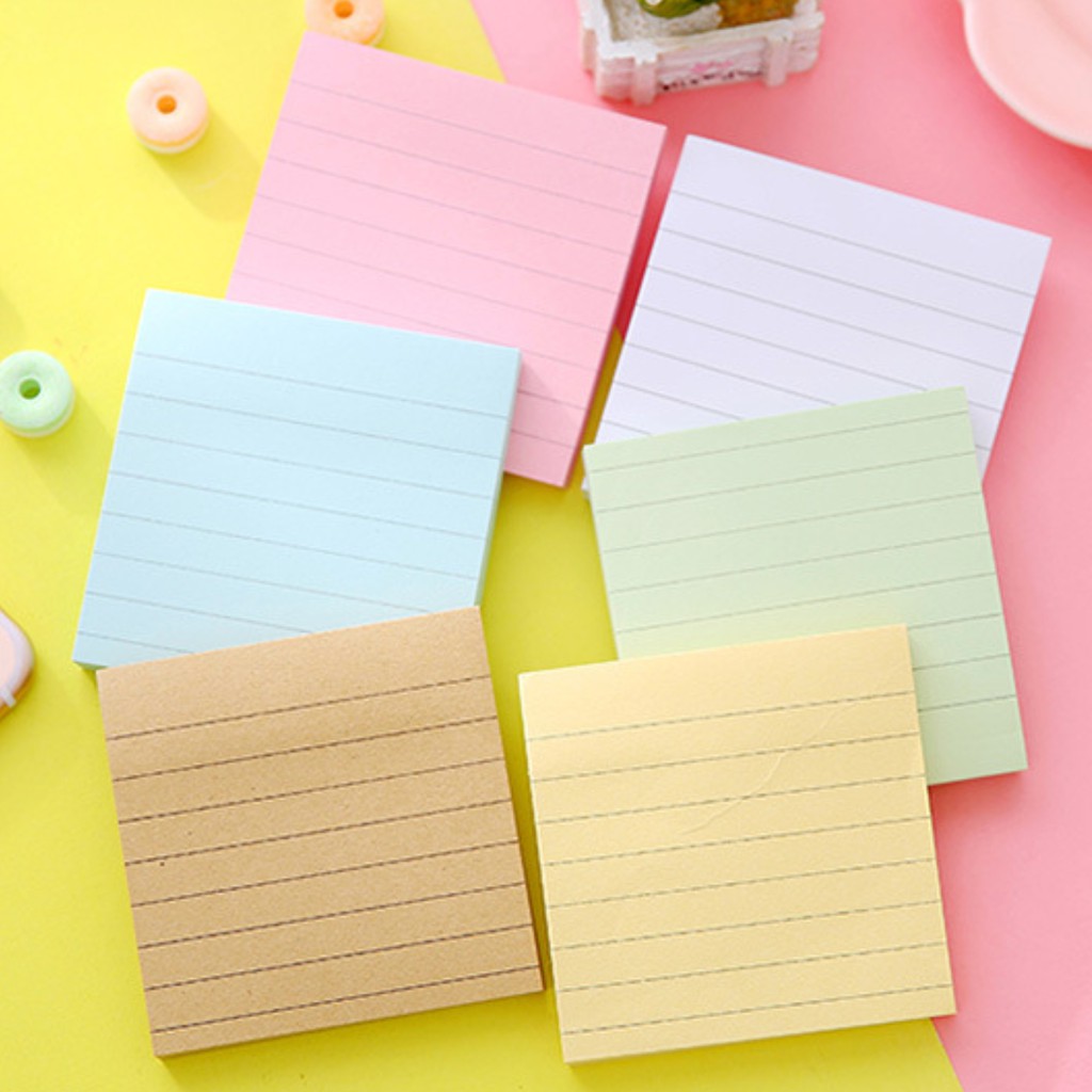 Sticky Notepad Memo Pad กาวสติกเกอร์ Marker โรงเรียนอุปกรณ์สํานักงาน