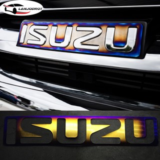 กรอบ ป้ายโลโก้ แผ่นเพลท ครอบ logo All New ISUZU D-MAX MU-X อีซูซุ มิวเอ็กซ์ อีซูซุ ดีแม็กซ์ สีไดร์ไทเท