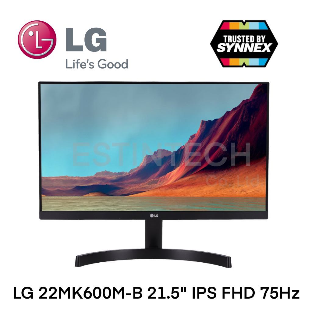 MONITOR (จอมอนิเตอร์) LG 22MK600M-B 21.5'' IPS FHD 75Hz ของใหม่ประกัน 3ปี
