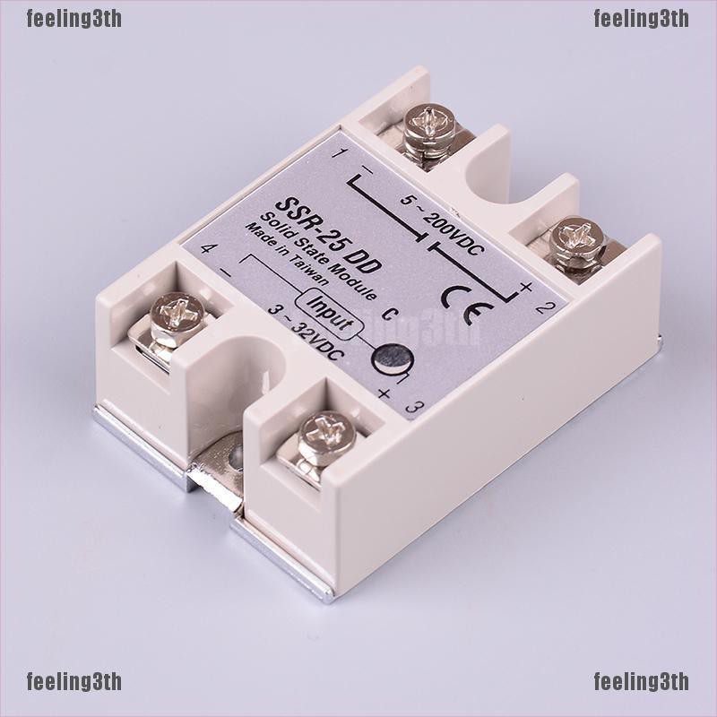 Relais Statique SSR-25 DD 25A - 5-220VDC - Pour Automatisation Industrielle - Commutation Sans Étincelle