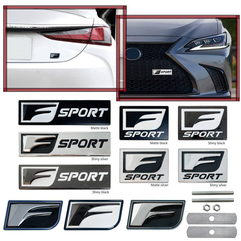 จัดแต่งทรงผมรถสติกเกอร์ F SPORT Decal ด้านหน้า Grille Emblem Badge สําหรับ Lexus GS RX RX300 RX350 I
