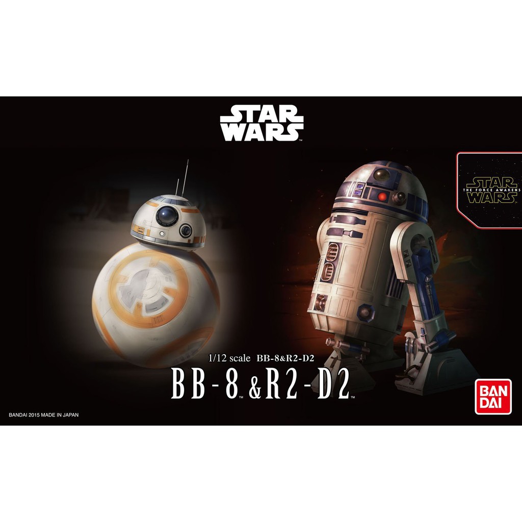 1/12 BB8 & R2-D2 BANDAI - Star Wars