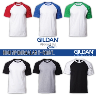 Gildan เสื้อยืด ผ้าฝ้าย พรีเมี่ยม สีขาว สีดํา สีแดง สําหรับผู้ชาย และผู้หญิง 76500