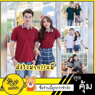 (ราคาต่อตัว)เสื้อโปโล ปกตัดแต่ง แขนตัดเเต่ง 3สี  แบรนด์พอดีตัว เสื้อคู่รัก เสื้อคู่ (ราคาต่อตัว)