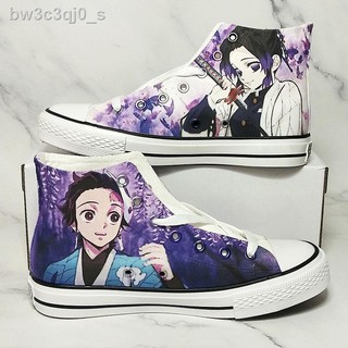 🔥ถูกและดี Demon Slayer Kimetsu No Yaiba Cosplay Clogs Geta Nezuko Kimono Shoes เนสึโกะ รองเท้า ☾Letuo Customized Ghost