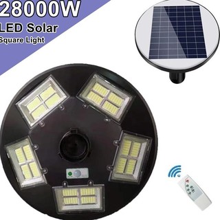 โคมไฟโซล่าเซล UFO 20ทิศทาง LED 22000W  - 28000W ไฟถนน Spotlight ไฟโซลาร์เซลล์ สปอร์ตไลท์ Solar Cell สปอตไลท์ SOLAR LIGHT