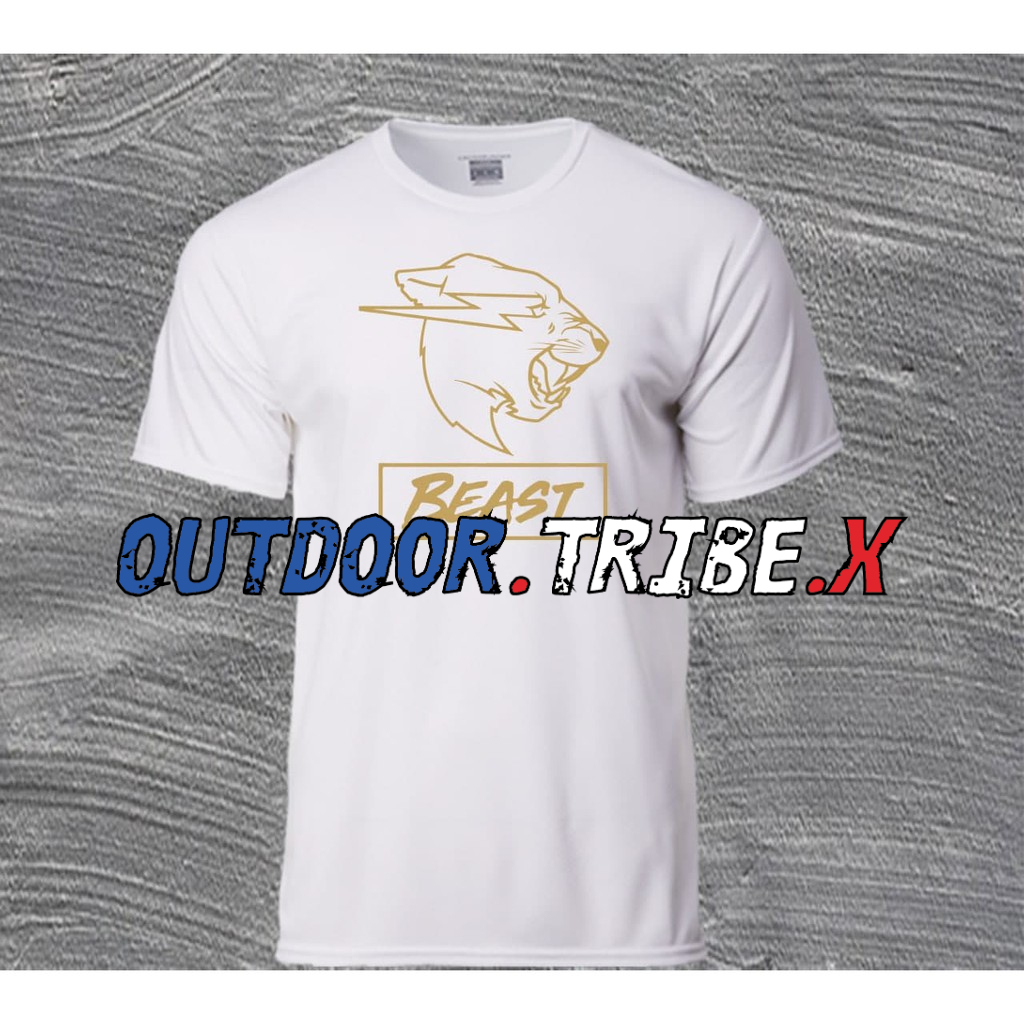 โลโก้ผ้าฝ้ายเสื้อ MRBEAST WHITE GOLD