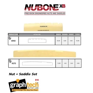 ⚡มีส่งด่วน [แท้100%Canada] Graphtech® Nubone XB Acoustic Nut & Saddle หย่องบน หย่องล่าง ชุดอัพเกรดเสียงกีต้าร์โปร่ง