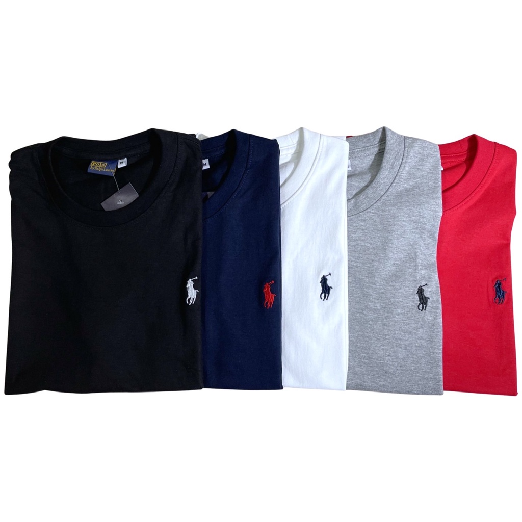 เสื้อคอกลมปักโลโก้ POLO ผ้าเนื้อคอตตอน 100% 3XL-5XL รอบอก 52" เนื้อผ้านุ่มมาก ไซส์ใหญ่ ผ้าไม่ย้วย ใส่ได้ทั้งชายและหญิง