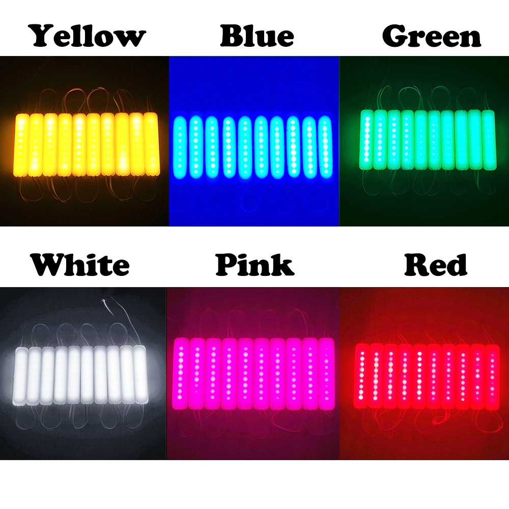 10 ชิ้น/ไฟตกแต่งรถยนต์ ด้านข้าง สว่างสูง ไฟ LED คุณภาพดี/กันน้ำ/ติดตั้งง่าย/รถแต่งสไตล์