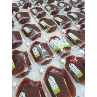 น้ำเชื่อมน้ำตาลโตนด100%เข้มข้น ถุงรีฟิล 1500 กรัม