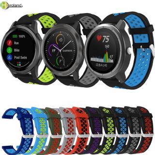 สายนาฬิกาข้อมือซิลิโคน 20 มม 22 มมสําหรับ garmin vivoactive 3/4/forerunner 645 245 มม amazfit pace