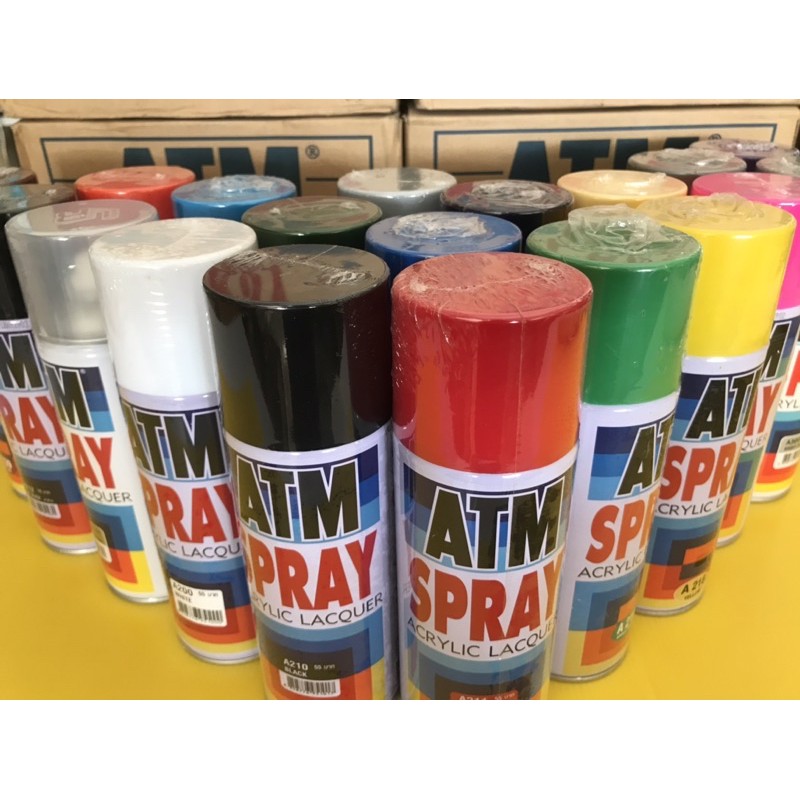 ATM สีสเปรย์ สีเสปรย์ เอทีเอ็ม สำหรับงานอเนกประสงค์ (ATM Spray Acrylic Lacquer)