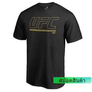 Fanatics MMA เสื้อยืดแขนสั้น ผ้าฝ้าย ระบายอากาศ สีดํา สําหรับผู้ชาย