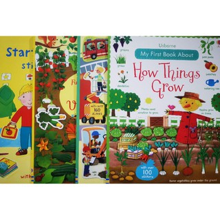 Sticker book  by Usborne🎖️🎖️รายการแนะนำสำหรับเด็ก 2 ภาษา👍👍🤩🤩