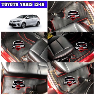 พรมปูพื้นรถยนต์ Yaris 2013-2016(ภายในห้องโดยสาร 950) (เต็มคัน+ปิดเบาะแผ่นท้าย1,500แถมฟรีแผ่นกันสึกมูลค่า250-.บาท