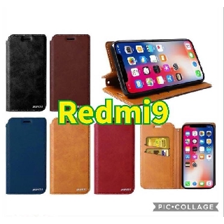 Xiaomi Redmi 9 XUNTE CASE  เคสฝาพับ แบบหนัง ซองหน้าทึบ (ของแท้100%)