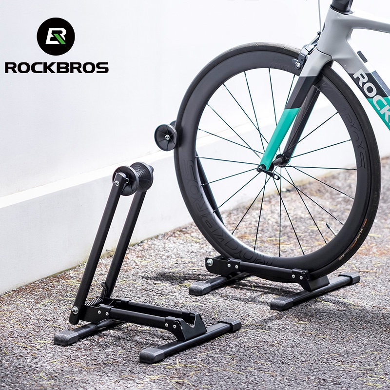 【TH Delivery】ROCKBROS ขาตั้งจักรยาน เหล็กคาร์บอน แบบพกพา อุปกรณ์เสริม สําหรับจอดรถจักรยาน