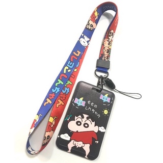 SHINCHAN BIG1 ที่ใส่บัตร ซองใส่บัตร ที่ใส่บัตร พร้อมสายคล้องคอ(2cm) ลาย SHINCHAN BIG1 ชินจัง สำหรับบัตร 5.5x8.5cm   8118