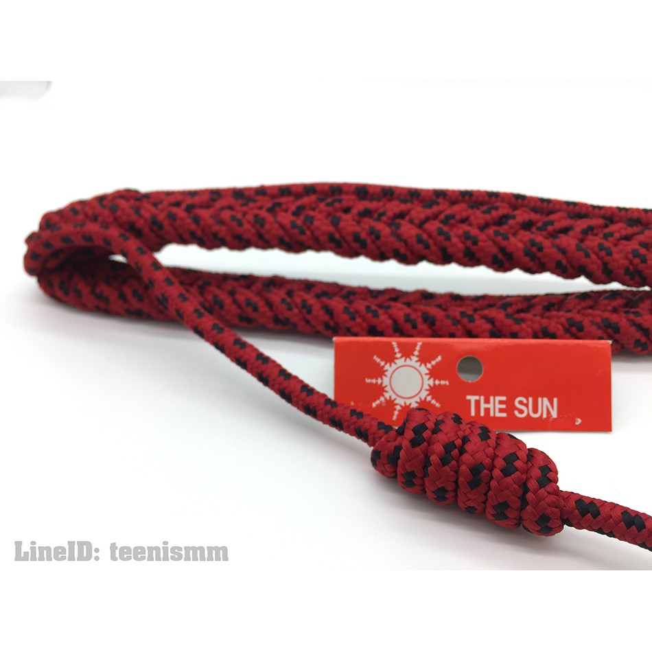**22″ 24″ 26″** จ่าตำรวจ เครื่องแบบตำรวจ THE SUN สายคล้องไหล่  แดงดำ *คล้องกระดุมบาง* ลายถักไม่ปูด Police (TPshopping) ราคา ถูกที่สุด ดีลบีเคเค แกลเลอรีภาพที่ 3
