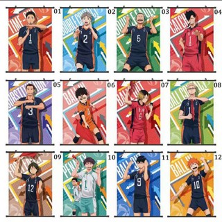 Haikyuu Hinata Nekoma Karasuno Poster โปสเตอร์ไฮคิว ขนาด20*30cm.