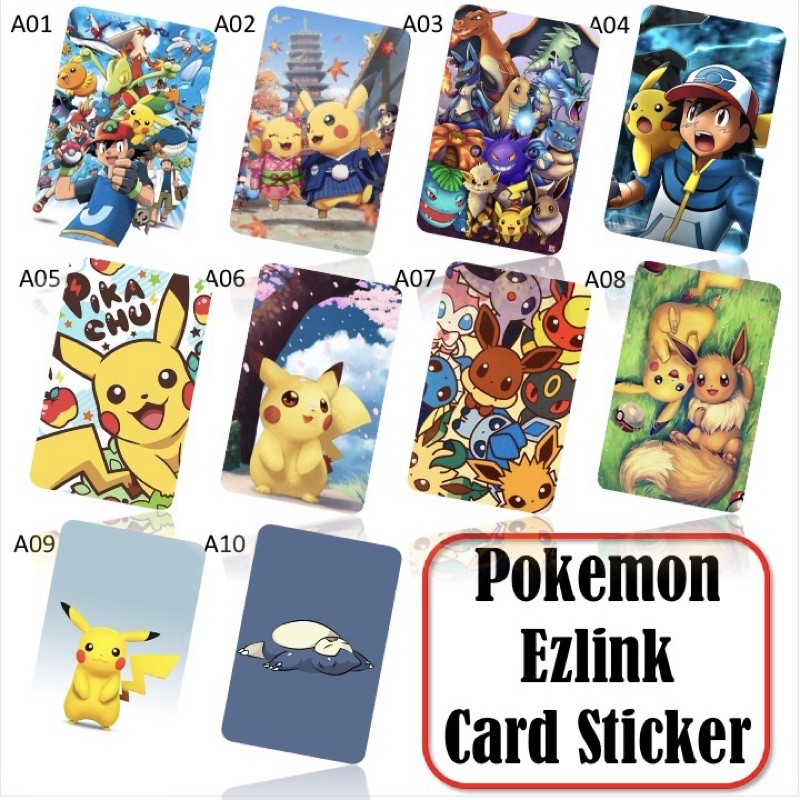 สติ๊กเกอร์การ์ด Pokemon Ezlink