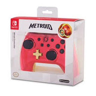 [+..••] NSW POWERA WIRED CONTROLLER-CHROME SAMUS (US) (เกมส์  Nintendo Switch™ )