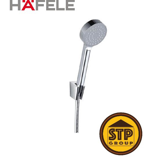 ฝักบัว HAFELE น้ำ1ระดับ 495.60.681 (ชุดฝักบัวพร้อมสายอ่อนและขอแขวน เฮเฟเล่ 1 ระบบ)