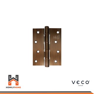 VECO บานพับเหล็ก  4"X3" 4BB 11 มม. ทองแดงรมดำ ( 1 แถม 1) 3ชิ้น/แพ็ค แถม ฟรี 3 ชิ้น B 8858670116758