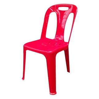 PLASTIC CHAIR SPRING RED เก้าอี้พลาสติก  สีแดง โต๊ะและเก้าอี้ เฟอร์นิเจอร์นอกบ้าน สวนและอุปกรณ์ตกแต่ง PLASTIC CHAIR  RED