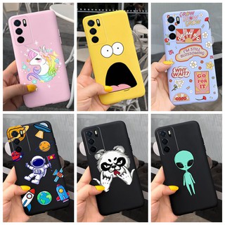 เคสโทรศัพท์ลายการ์ตูนยูนิคอร์นสีชมพูสําหรับ Oppo A16 A16S Cph2269 A 16K Oppoa16K A 16 K