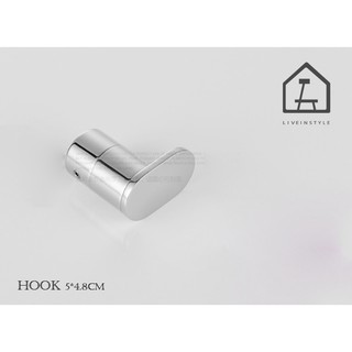 BA-S-3005  ที่แขวนผ้า ราวแขวนผ้า Clothes hook 304 stainless steel - Silver color