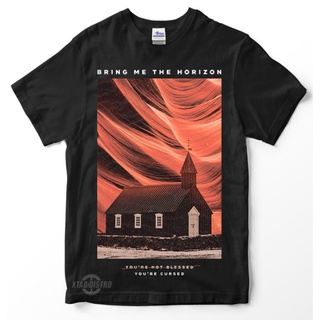 เสื้อยืด พิมพ์ลาย BRING ME the HORIZON 3 CURSED พรีเมี่ยม สีดํา