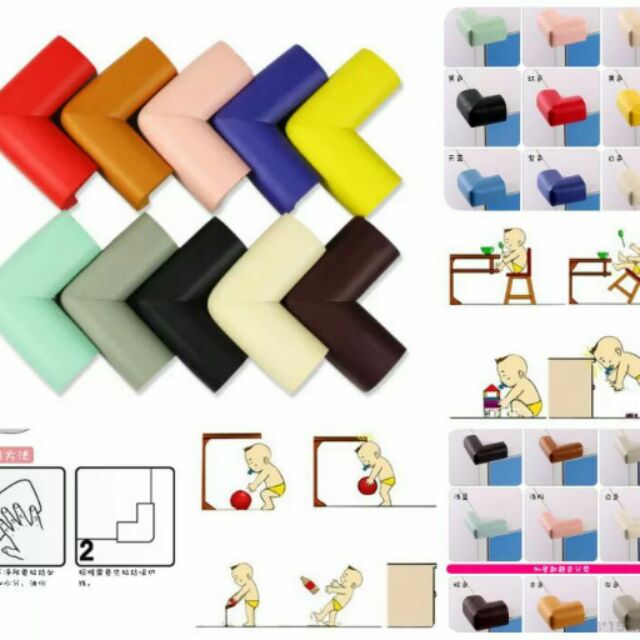 ยางเข้ามุมกันกระแทก1แพ๊กมี 4 ชิ้น