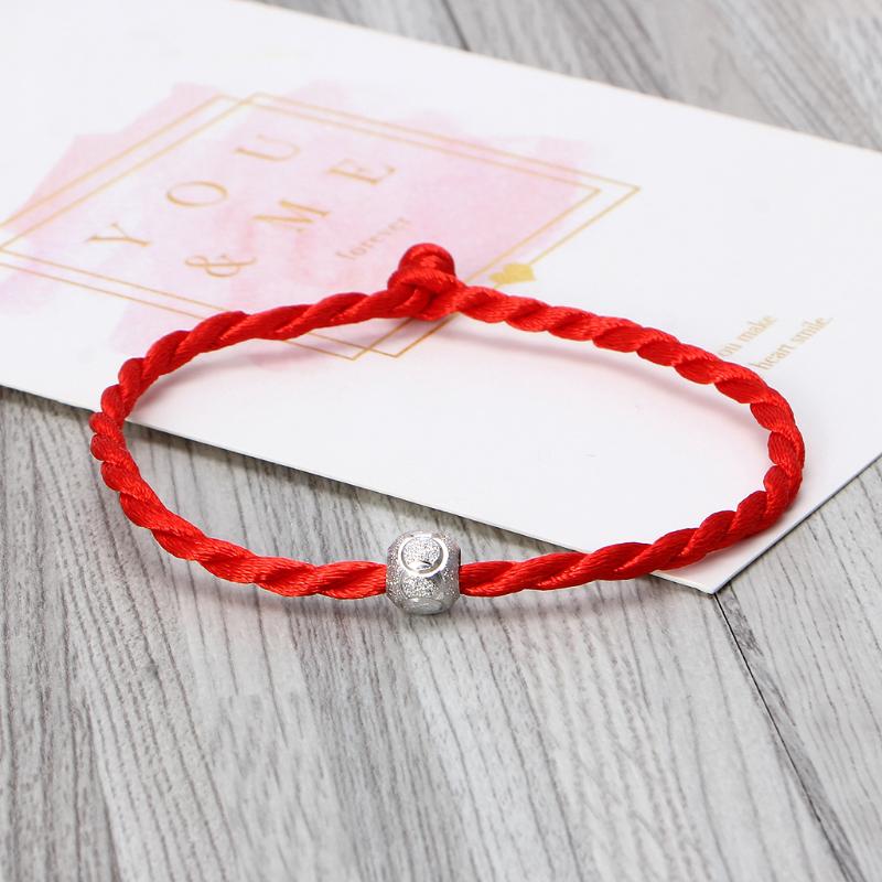 flgo kabbalah สร้อยข้อมือลูกปัดสีแดงทิเบต