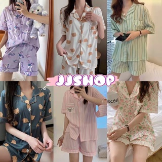 JJ Shop​💜​พร้อมส่ง  ชุดนอน เสื้อแขนสั้น+กางเกงขาสั้น ลายน่ารักมีให้เลือกเยอะมาก "DX-SY-New"