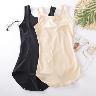 [พร้อมส่ง]ชุดกระชับ เก็บหน้าท้อง_มีตะขอเปิดเป้า ผ้าไนล่อน เย็นสบายไม่อึดอัด