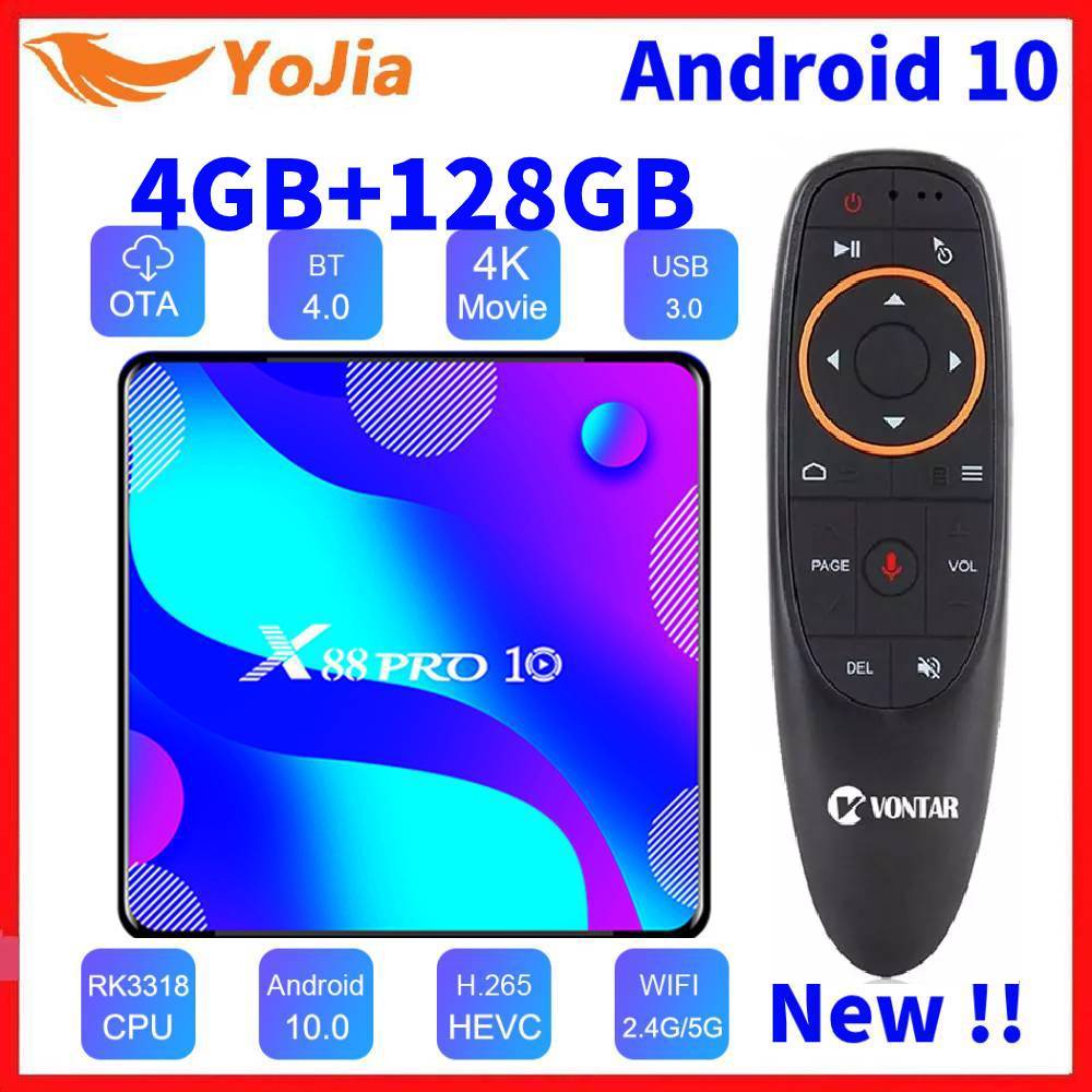 สมาร์ททีวีกล่อง Android 10.0 HK1 RBOX R1 MAX 4GB RAM 128GB ROM Android ...