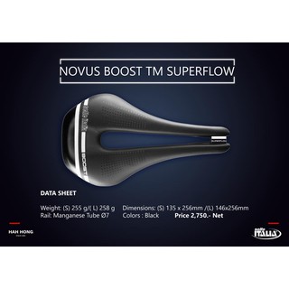 รุ่นขายดี! เบาะ Selle Italia รุ่น Novus Boost TM Superflow รางแมงกานีส