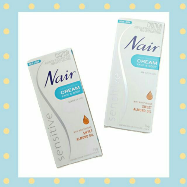 กำจัดขนNair hair face and body ใช้ได้ทั่วตัวแม้กระทั่งขนที่หน้า แท้💯
