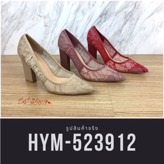 *เช็คของก่อนกดสั่ง* รองเท้าคัชชูหัวแหลมส้นสูง HYM-523912