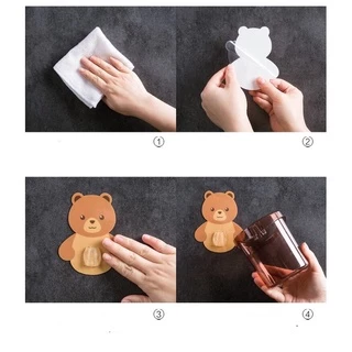 365mallshop BG903(ร้านไทย) แก้วหมี ใส่แปรงสีฟันและยาสีฟัน ลายหมีน้อย(ใช้ในบ้าน ห้องน้ำ อุปกรณ์จัดระเบียบ)